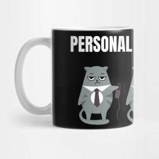 Personal Cat Servant Cat Mom Lady Woman Lover Gift Kitty Kitten Cute Mug